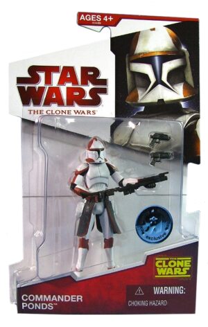 Star Wars Action Figure - Clone Wars 2009 - Commander Ponds - Toys R Us Exclusive