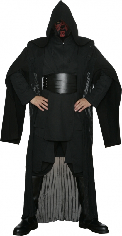 1709121709.jpg Star Wars Replica Darth Maul Black Sith Costume including Robe and Belt