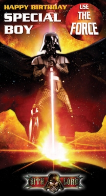 Star Wars Greeting Cards - 232 x 128mm - Star Wars - Boy Badged - SW313