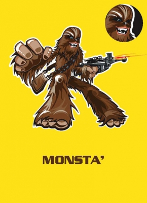 Star Wars Greeting Cards - 178 x 128mm - Star Wars - Chewbacca Badged - Blank - SW331