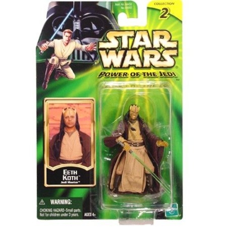 Star Wars Action Figures - Eeth Koth Jedi Master - Power of the Jedi