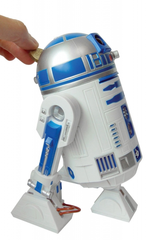 Star Wars GIFTS AND GAMES - R2-D2 Money Bank with Sound Effects