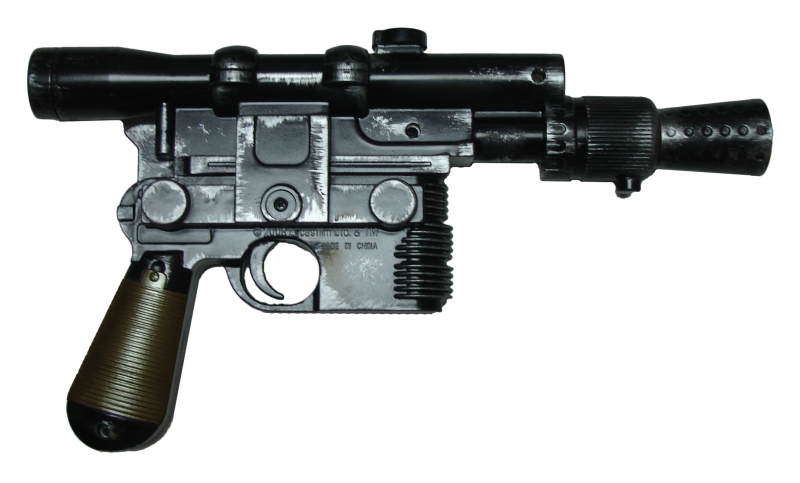 183462761.jpg Custom Painted and Weathered Replica Han Solo Blaster DL-44 - Fantastic Example