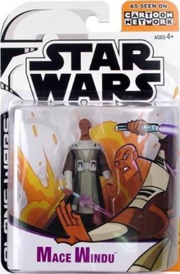 Star Wars Action Figure - Clone Wars - Mace Windu - Animated Limited Edition