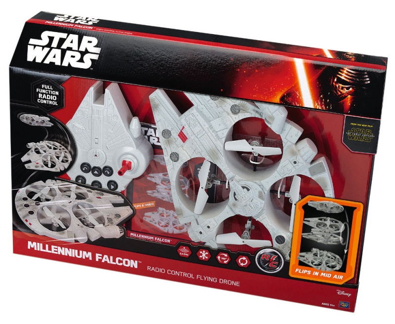 Star Wars GIFTS AND GAMES - Star Wars Millennium Falcon Radio Control Flying Drone