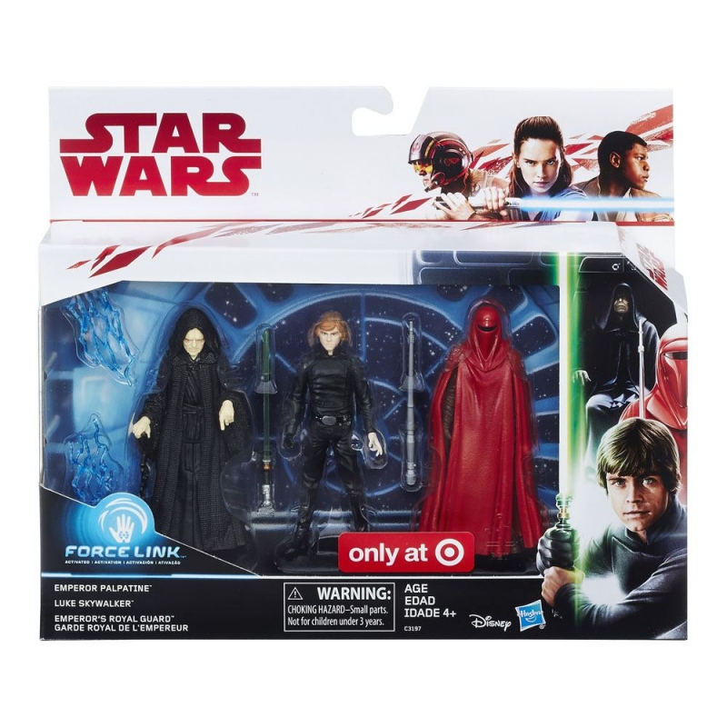 Star Wars Action Figure - Luke Skywalker Emperor Palpatine and Royal Guard - The Last Jedi