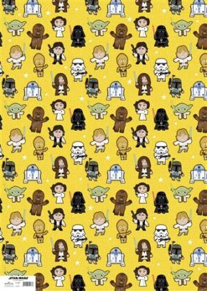 Star Wars Gift Wrap and Tags - Original Trilogy Cartoon