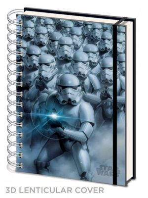 Star Wars GIFTS AND GAMES - Star Wars Notebook A5 3D Stormtroopers