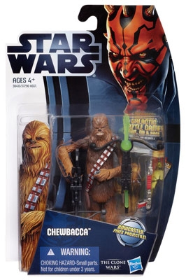 Star Wars Action Figure - Chewbacca with Firing Bowcaster - Clone Wars 2012