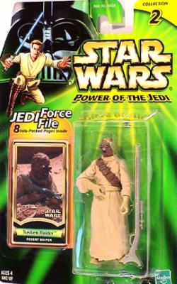 Star Wars Action Figures - Tusken Raider Desert Sniper - Power of the Jedi