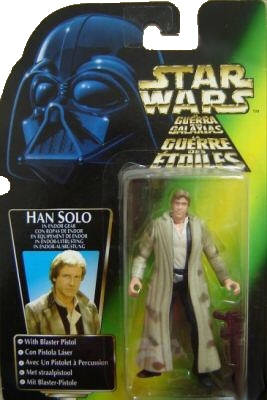 Star Wars Action Figure - Han Solo in Endor Gear with Blaster Pistol - Blue Pants