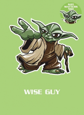 Star Wars Greeting Cards - 178 x 128mm - Star Wars - Yoda Badged - Blank - SW327