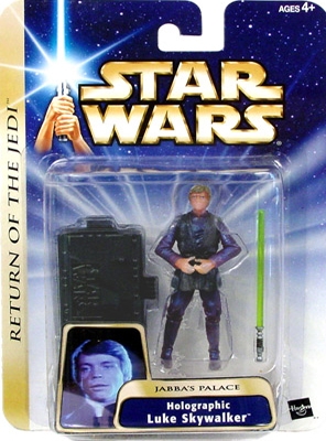 Star Wars Action Figures - Luke Skywalker Holographic Return of the Jedi Jabbas Palace - Saga Collection
