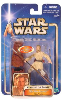 Star Wars Action Figures - Obi-Wan Kenobi Acklay Battle - Attack of the Clones - Saga Collection