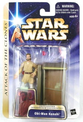 Star Wars Action Figures - Obi-Wan Kenobi Outlander Nightclub Encounter - Attack of the Clones - Saga Collection