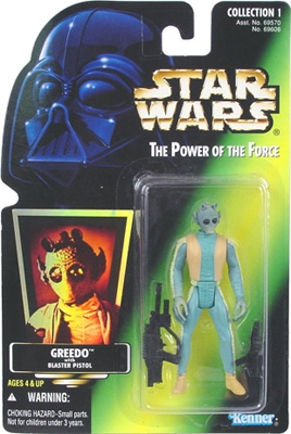 Star Wars Action Figure - Greedo with Blaster Pistol - collection 1 - Hologram
