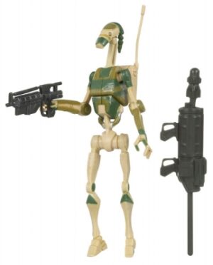 Star Wars Action Figure - Clone Wars 2009 - AAT Driver Battle Droid with firing Blaster Rifle