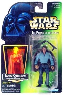 2072178486.jpg Star Wars Action Figure - Lando Calrissian with Heavy Rifle and Blaster Pistol - Hologram