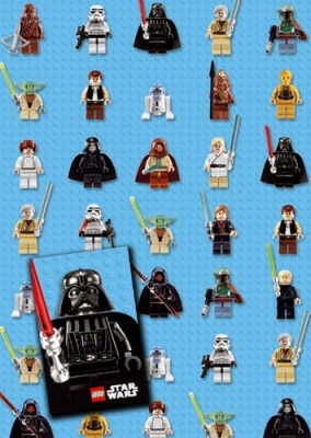 Star Wars GIFT WRAP - Star Wars Gift Wrap Set of 2 Sheets and 2 Tags - LS003