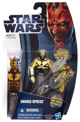 Star Wars Action Figure - Savage Opress with Firing Missile - Clone Wars 2012