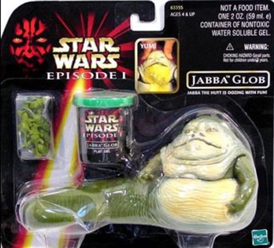 Star Wars Action Figure - Jabba Glob with Oozing Gel and Reptiles - Episode 1 - Rare