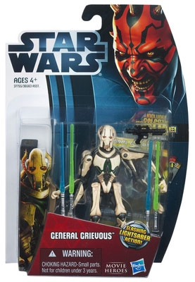 25620394.jpg Star Wars Action Figure - General Grievous with Slashing Lightsaber - Movie Heroes 2012