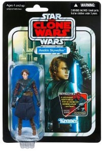 Star Wars Action Figures - Anakin Skywalker - Clone Wars - Vintage 2012