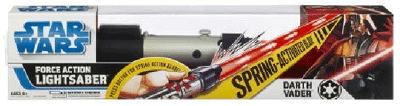 279252888.jpg Star Wars Darth Vader Clone Wars Force Action Lightsaber - Red - Light - Sound - Trigger - NEW