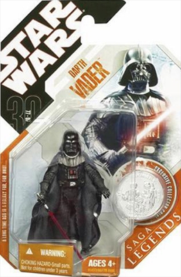 29278539.jpg Star Wars Action Figure - 30th Darth Vader from Saga Legends with Exclusive Collector Coin -30th Anniversary