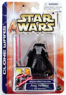 Star Wars Action Figure - Clone Wars - Asajj Ventress - Sith Apprentice - Limited Edition