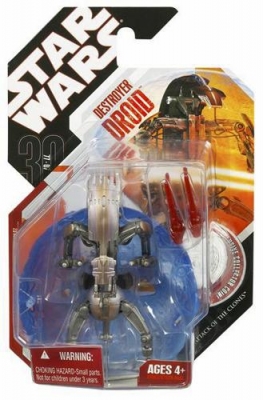 Star Wars Action Figure - Destroyer Droid with Exclusive Collector Coin - 30th Anniversary