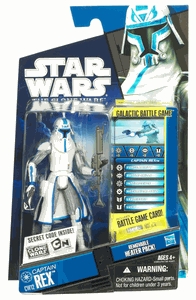 Star Wars Action Figure - Clone Wars - Captain Rex with Removable Heating Pack inc. Battle Game Card