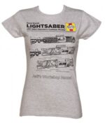 Star Wars T-SHIRTS - Haynes Lightsaber Manual - Light Grey - Ladies