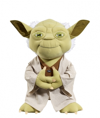 393391552.jpg Star Wars Super Deluxe Talking Character Plush - 24 inch Talking Yoda