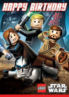400825345.jpg Star Wars Greeting Cards - 178 x 128 mm - Lego Star Wars - Birthday - LS018