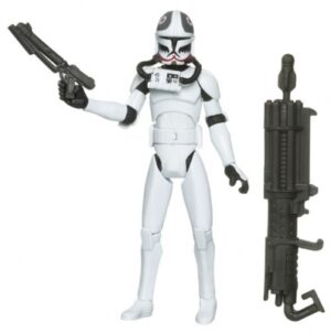 Star Wars Action Figure - Clone Wars 2009 - Matchstick with Firing Missile Launcher