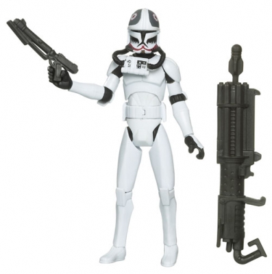 Star Wars Action Figure - Clone Wars 2009 - Matchstick with Firing Missile Launcher