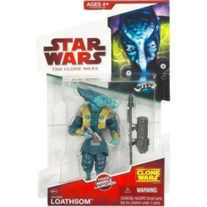 Star Wars Action Figure - Clone Wars 2009 - Whorm Loathsom with Firing Missile Launcher