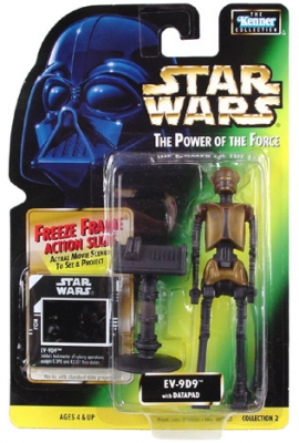Star Wars Action Figure - EV-9D9 with Datapad - Freeze Frame Action Slide