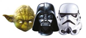 Star Wars MASKS - Character Mask Party Pack 4 - 1 x Yoda - 1 x Stormtrooper - 1 x Darth Vader