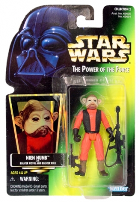 Star Wars Action Figure - Nien Nunb with Blaster Pistol and Blaster Rifle