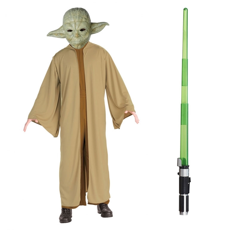 471096381.jpg Star Wars Costume Adult Lightsaber Bundle - Yoda