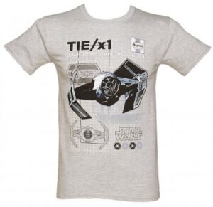 Star Wars T-SHIRTS - Haynes TIE Fighter Advanced Manual - Light Grey - Unisex