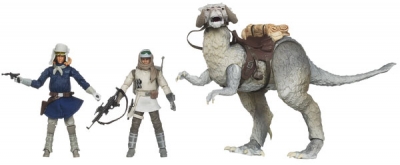 Star Wars Action Figures - Saga Legends - The Search for Luke Skywalker - Rebel Trooper - Han Solo - Tauntaun