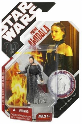 499960531.jpg Star Wars Action Figure - 30th Padme Amidala - Attack of the Clones - Exclusive Collector Coin - 30th Anniversary