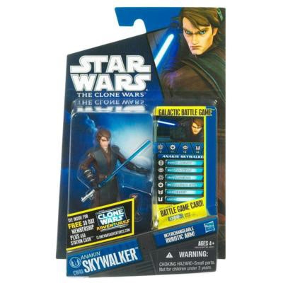 515579599.jpg Star Wars Action Figure - Clone Wars - Anakin Skywalker with Interchangable Robotic Arm inc. Battle Game Card