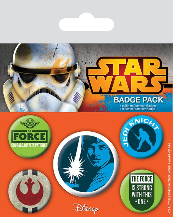 Star Wars GIFTS AND GAMES - Pin Badges 5-Pack - Jedi