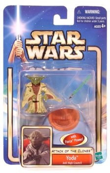 Star Wars Action Figures - Yoda Jedi High Council - Attack of the Clones - Saga Collection
