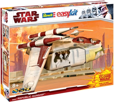 535571873.jpg Star Wars Models - Revell Easykits Vehicles - Republic Gunship (Clone Wars)