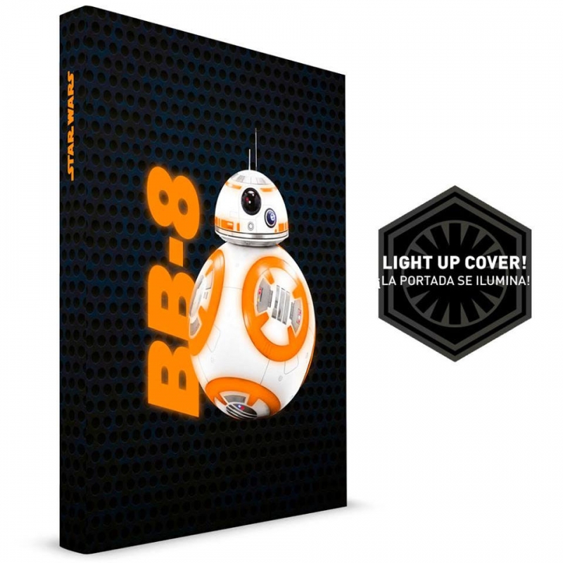 Star Wars GIFTS AND GAMES - Star Wars Episode VII Notebook with Light-Up BB-8